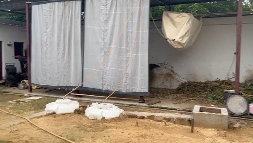 Demo Biogas Unit at Goshala